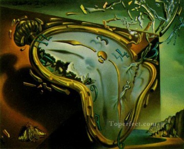 抽象的かつ装飾的 Painting - 溶ける時計シュルレアリスム